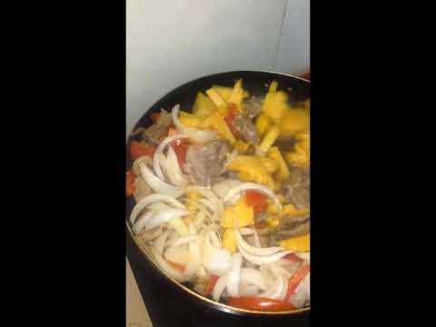 Video Hướng dẫn các nấu món thịt dê xào hành tây,dứa-chua... - youtube