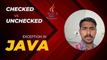 Checked vs unchecked exception in java