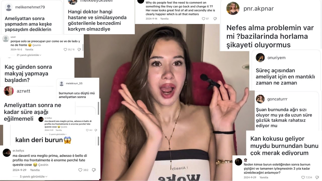 BURUN AMELİYATI SORU - CEVAP I Tüm Süreci Fotoğraflarla Gösterdim, En Çok Sorduklarınızı Cevapladım