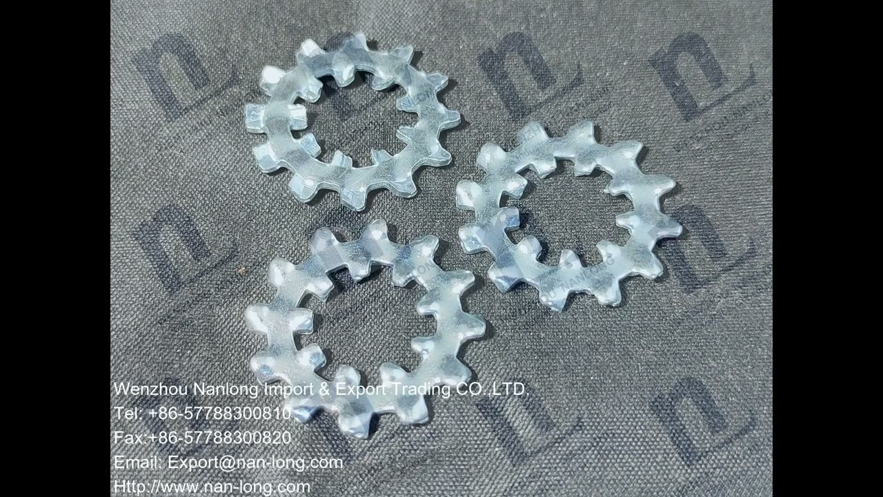 ASME B 18.21.1 , 7/16 Cr3+ Zinc PlatingInternal External Tooth Lock Washers | Wenzhou Nanlong
