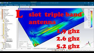 L slot  antenna using Computer Simulation Technology CST for dual frequency band