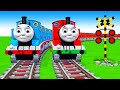 【踏切アニメ】あぶない電車 5 TRAIN Thomas vs Fumikiri 3D Railroad Crossing Animation #2025 #1