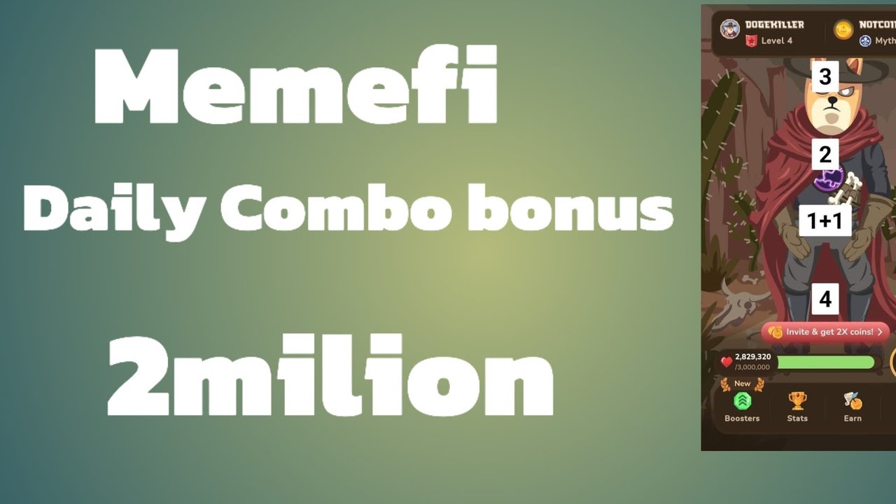 Memefi Task Code 22/06/2024 Memefi daily Combo bonus Task 2milion Secret code don't ...