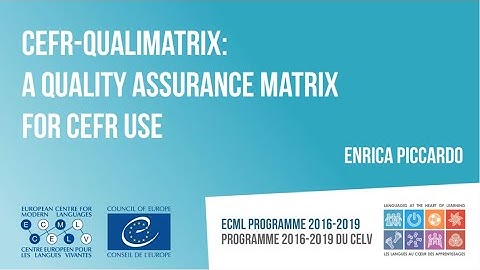 A quality assurance matrix for CEFR use