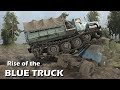 Spintires Mudrunner Blue Truck Rises | B-130 Tracked mod