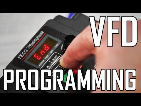 Lathe VFD 2: How to Program a VFD for a lathe (Teco-Westinghouse L510)