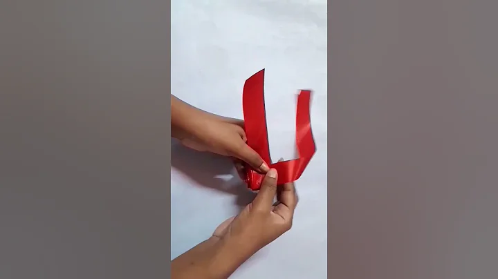 Satin ribbon Flower/satin ribbon rose flower making/ # shorts