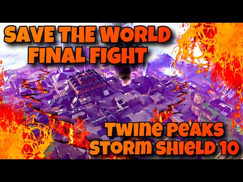 Fortnite Save the World's final fight - Twine Peaks storm shield defense 10!