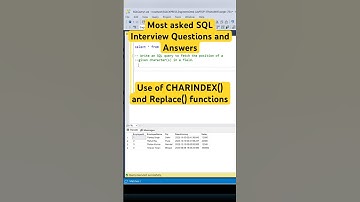 How to use CHARINDEX and Replace functions inside SQL for manipulating records #sql #coding #shorts