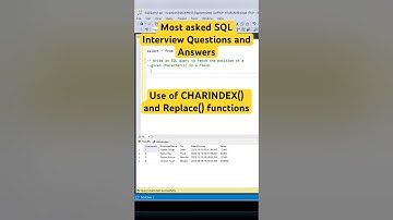 How to use CHARINDEX and Replace functions inside SQL for manipulating records #sql #coding #shorts