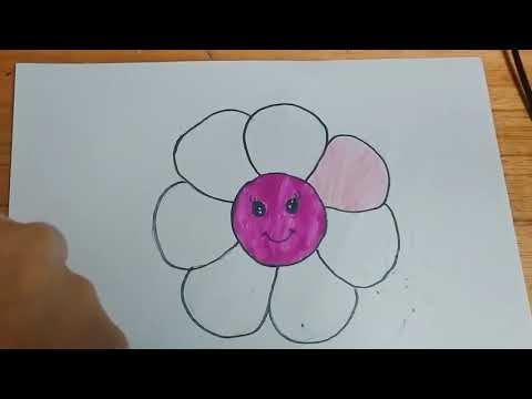 Video Vẽ bông hoa mặt cười - youtube