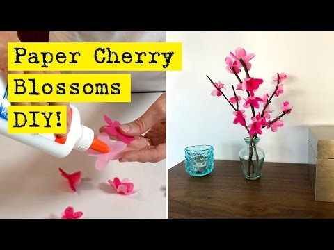 How To Make Paper Cherry Blossoms