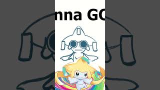 Pokemon Fan Art! Drawing Jirachi Wish Boi ⭐ #shorts #cuteart #pokemon #pokémon