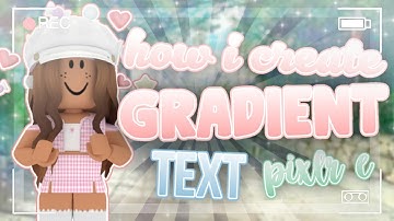 how i create GRADIENT TEXT in PIXLR E! (easy & quick)