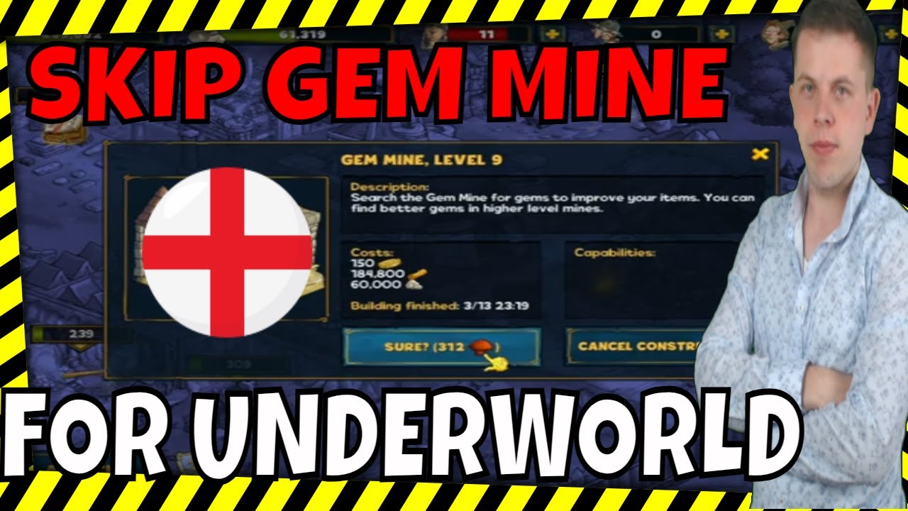 SKIPPING GEM MINE for UNDERWORLD ☺ W54 ☺ SHAKES and FIDGET ENGLISH