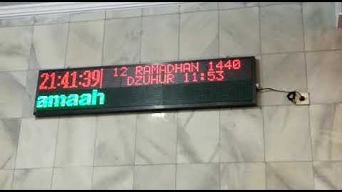 Jadwal sholat abadi otomatis arduino