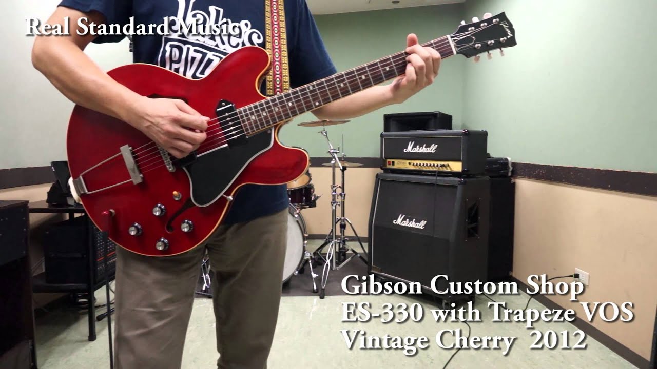 Gibson Custom Shop ES-330 VOS Vintage Cherry 2012 - YouTube