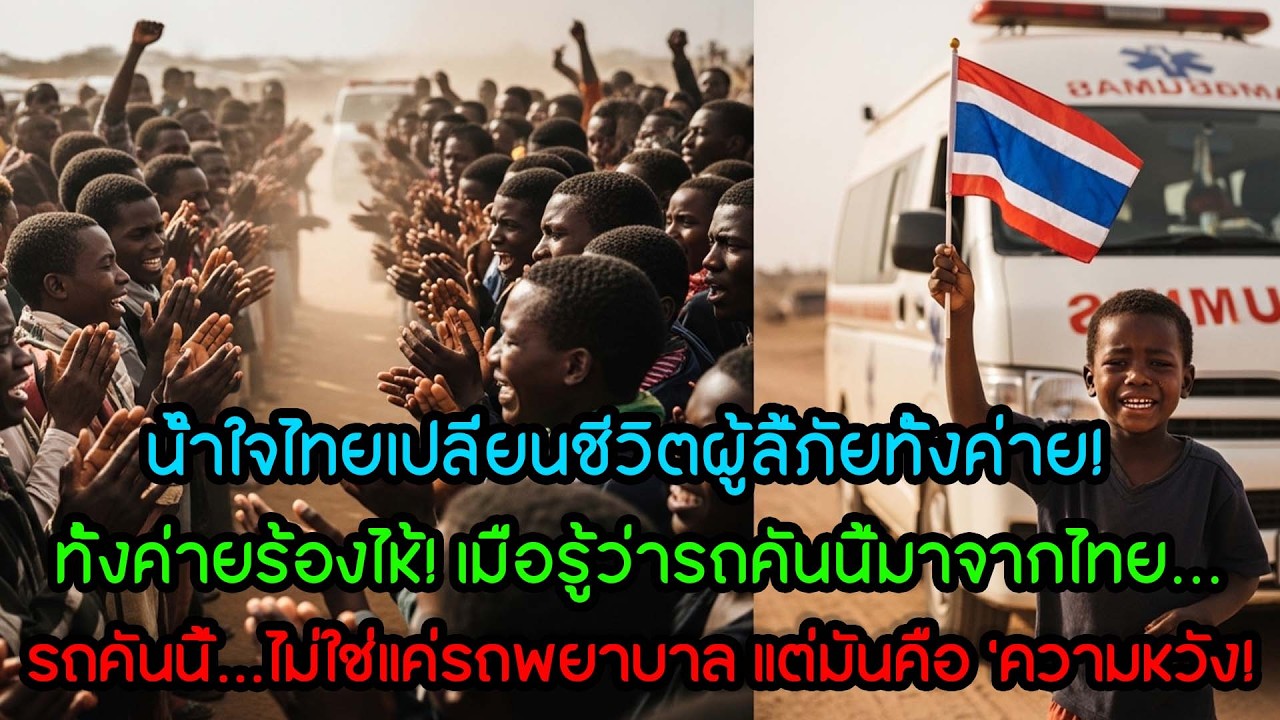 ผู้ลี้ภัยทั้งค่ายหลั่งน้ำตา! เมื่อรู้ว่ารถพยาบาลคันนี้...มาจากไทย 🇹🇭