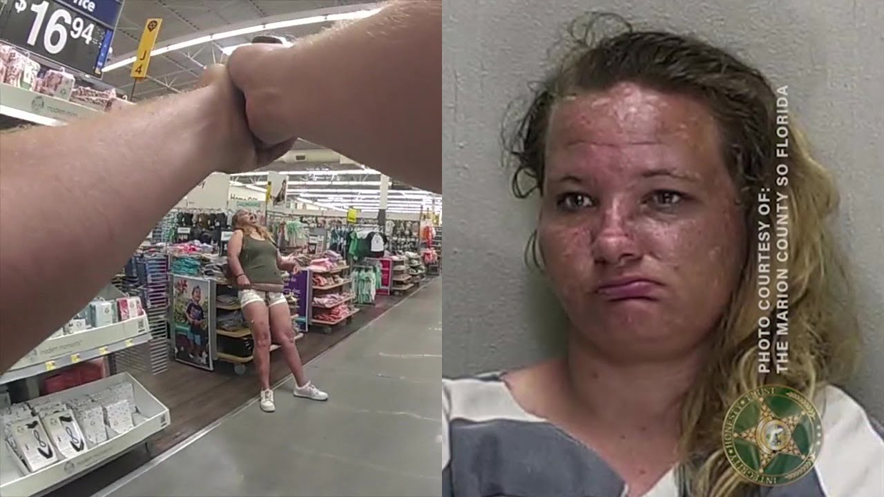 Armed Florida woman tasered, arrested by deputies inside Walmart - YouTube