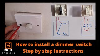 Install a dimmer switch 'Electrical Beginners Guide' #homeimprovement Install a dimmer switch 'Electrical Beginners Guide' #homeimprovement