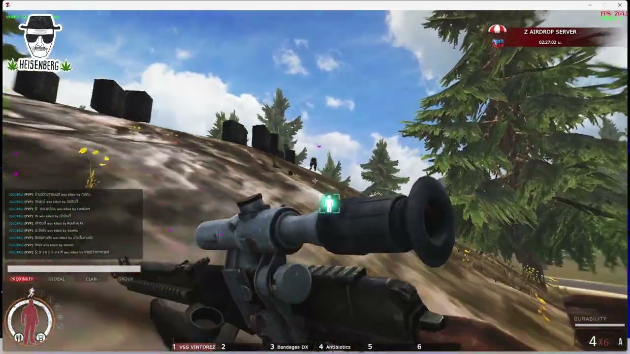 เลือดเหลือน้อยไม่เป็นไร ขอแค่ใจสู้ก็พอ PukPick Fs [เทพ] ปั้มยา 3 ช่องลุกหมอบไว #warz #zz1