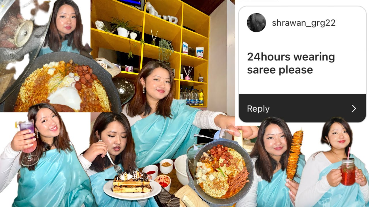 Vlog 46 24hrs in Saree Visited SOL Cafe Darjeeling YouTube