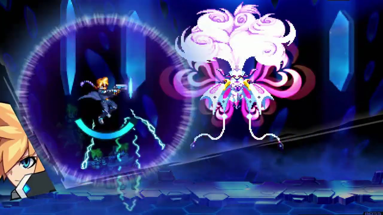 Azure Striker Gunvolt Trilogy Enhanced - Gunvolt 2 - Final Boss and Paradise Lost karaoke segment