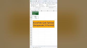 Excel’de Çok İşinize Yarayacak 3 Formül #excel #exceldersleri #excelformülleri #exceltips