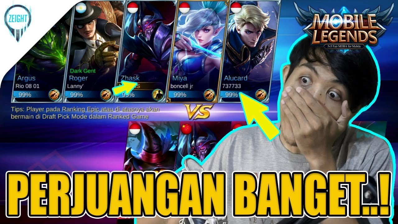 FUN MOMENT HAMPIR KALAH ZHASK ALUCARD MOBILE LEGENDS