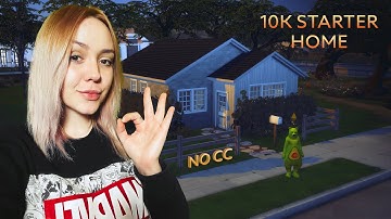 10K STARTER HOME | NO CC | The Sims 4: Speed Build