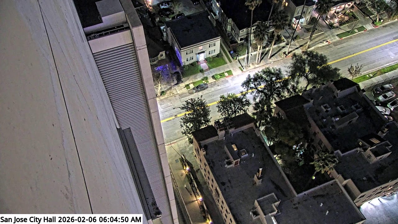 San José City Hall Peregrine Falcon Camera - Roof