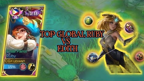 RUBY VS EDITH in ExPLANE ! | TOP GLOBAL RUBY GAMEPLAY | MLBB | RUBY NEW BUILD 2023 !