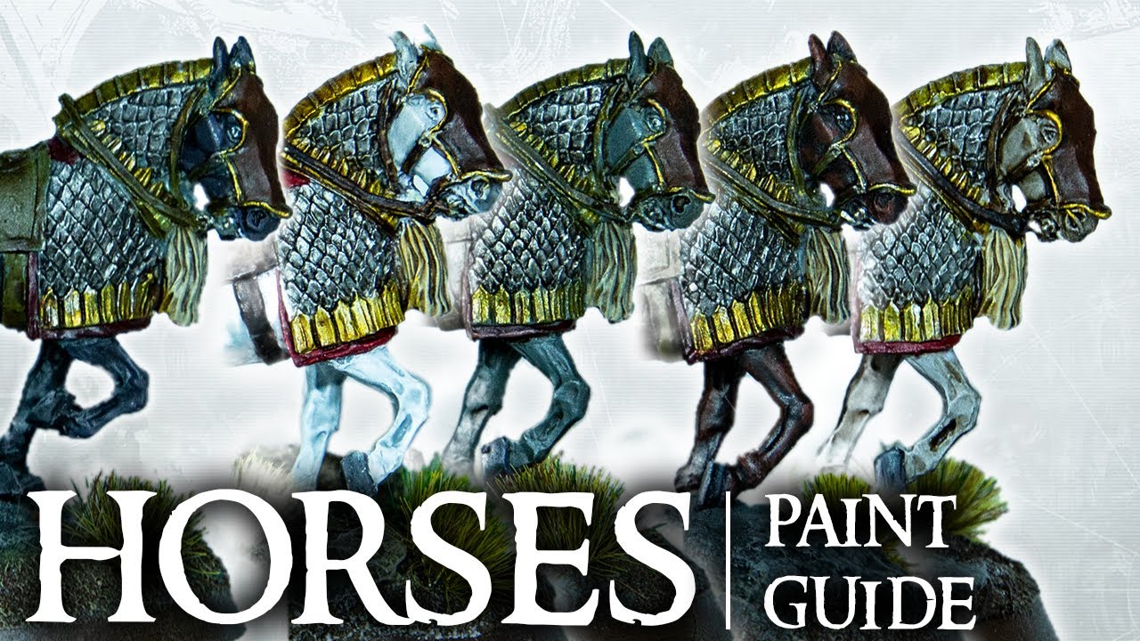 How to Paint Miniature Horses for Wargames - 2019 - FauxHammer