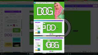 Overlapping Text Effect in Canva | #foryou #youtubechannel #shorts #interlocklogo #graphicdesign