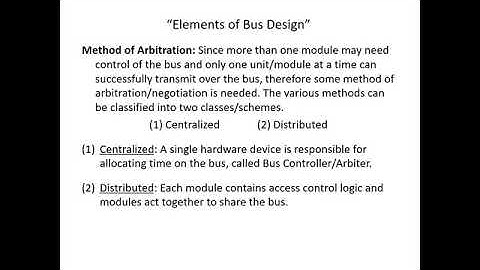 ELEMENTS OF BUS DESIGN AND DIFFERENT BUSES