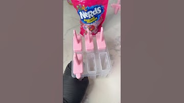 Sweet & Sour Lemonade Nerd Cluster Popsicles 🍋🍭 #foodhacks #recipe #shorts #snack #viral