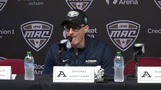 2024-25 Akron Zips Men's Basketball Post-Game Press Conference vs. Miami (MAC Championship)