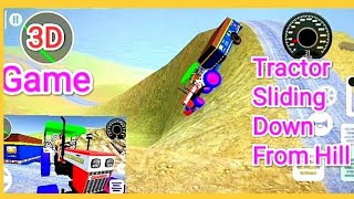 Tractor Sliding Down Hill Game ( 3D ) screenshot 1