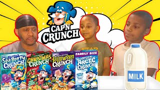 Cap’n Crunch & All Its Spinoffs Ranked! Taste Test & Full Review!🥣😋👌🏻#mukbang #foodie #review
