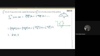 2019 Calculus AB Practice Test FRQ #1