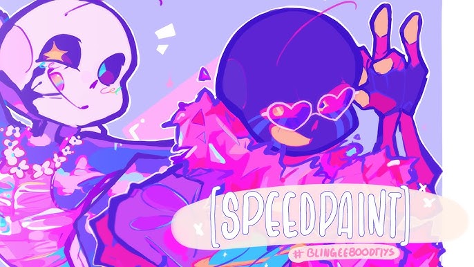 Speedpaint] Passive Nightmare (Sans) Cutie style by SoulGemArt on