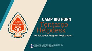 Adult Leader Program Registration - Tentaroo Helpdesk
