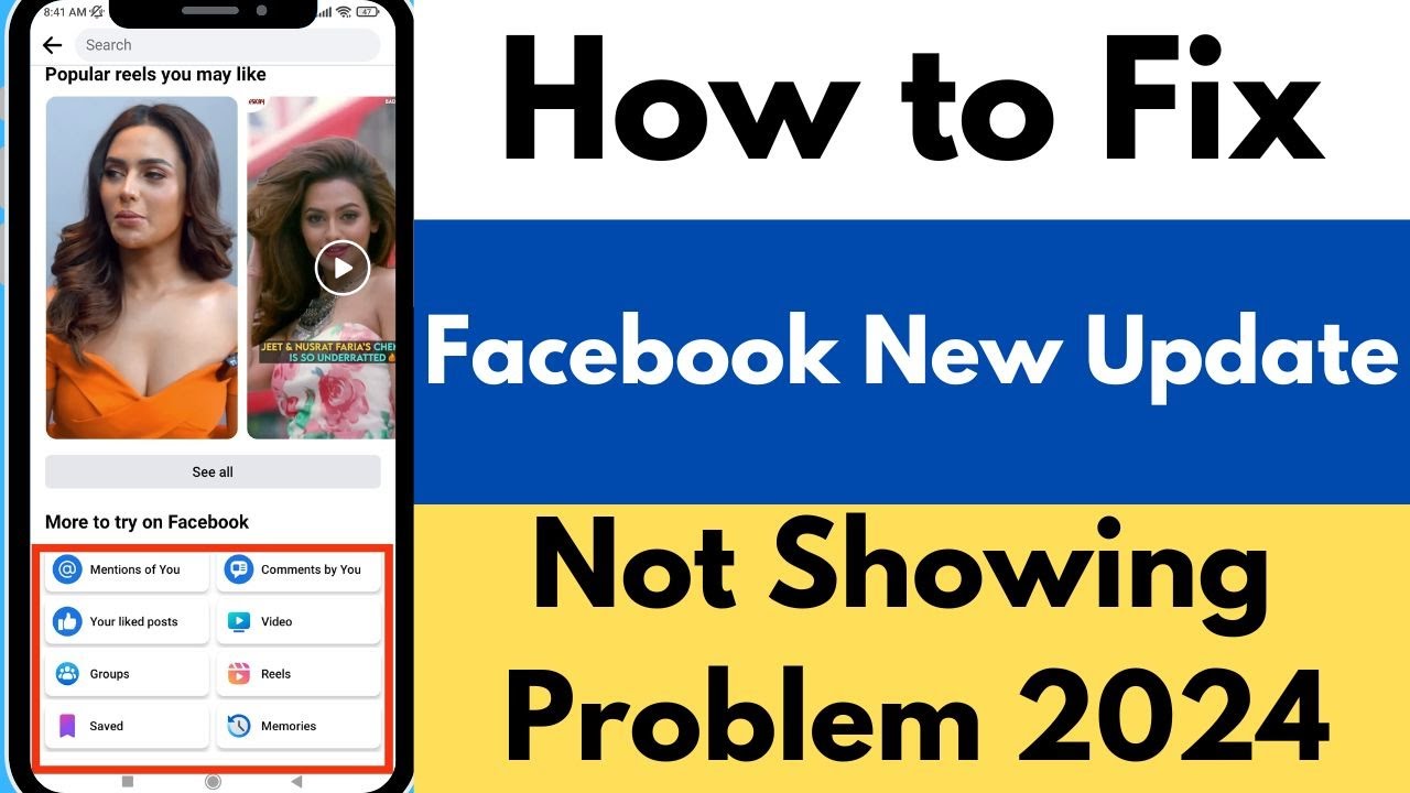 How to Fix Facebook New Update Not Showing Problem 2024 - YouTube
