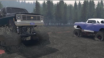 Spintires Mods - K5 Blazer Monster & 55 Buick 4X4 Mudding
