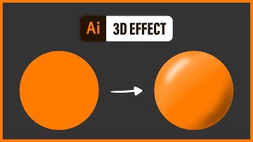 3D EFFECT in Adobe Illustrator - smooth shadows and highlights (1 min tutorial)