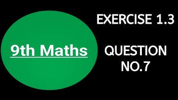 Class 9th Math Chapter 1 || Exercise 1.3 || Question No.7 || Matrices and Determinants