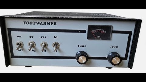 Widowmaker errr I mean Footwarmer linear amplifier living up to its name.