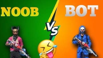 Noob V/S Bot 1vs1 custom 😂||Gm kartick yt || garena free fire ||