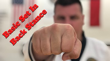 Basic set in Back Stance for Tang Soo Do
