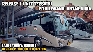 Bus SAN terbaru JETBUS 5 GOLDEN DRAGON mengisi trip perdana dari terminal BRPS Pekanbaru